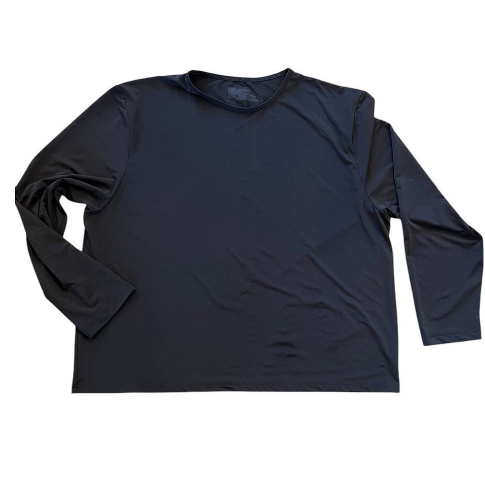 BVD black long sleeve crewneck top, men's size XXL